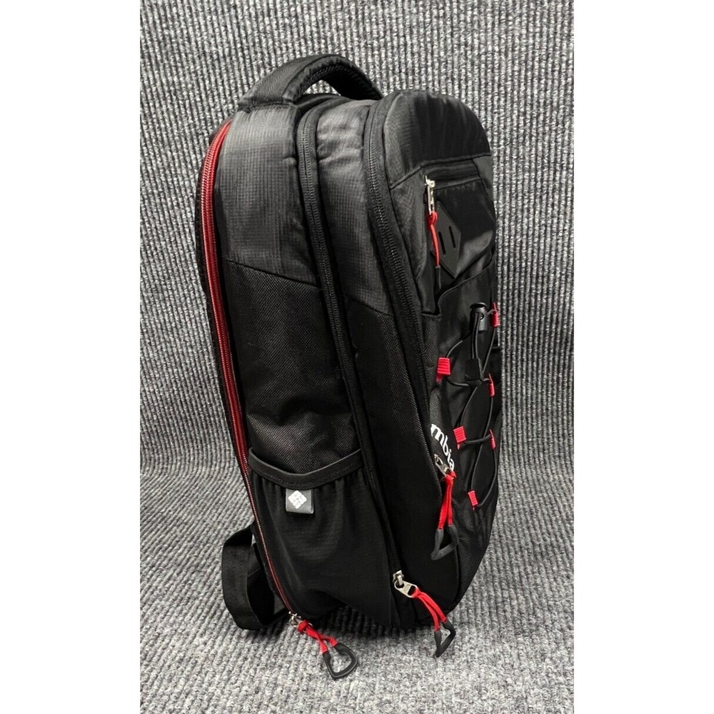 Columbia Diablo Creek Backpack Diaper Bag Thermal Change Mat Black Red Pockets - Picture 13 of 16